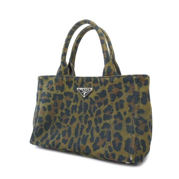 PRADA Handbags - Auth Prada Canapa Women's Canvas Handbag Khaki